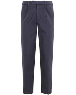 Re-hash Button-Fastening Trousers - Blue
