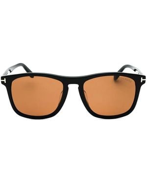 Tom Ford スクエアフレーム サングラス - ナチュラル