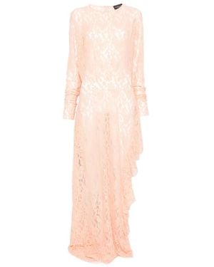 BARBARA BOLOGNA Floral-Lace Maxi Dress - White