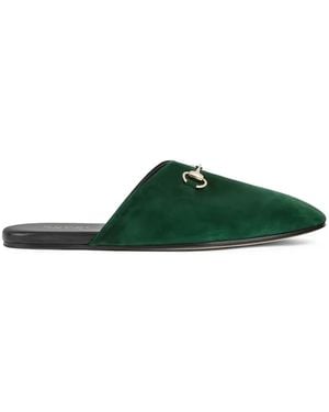 Gucci Horsebit Mules - Green