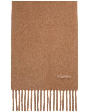 Max Mara Yarn-Dyed Wool Scarf - Brown