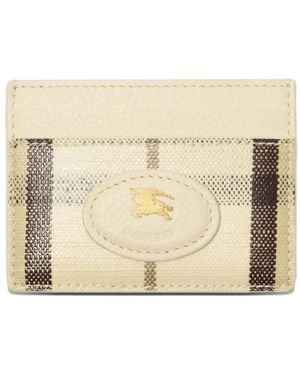 Burberry Logo-Patch Card Holder - Natural