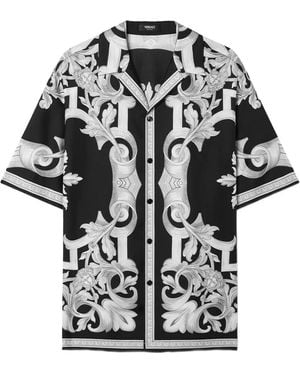 Versace Short Sleeve Shirts - Black