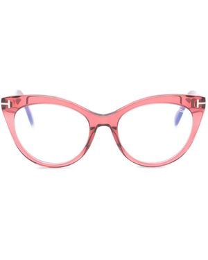 Tom Ford Gafas Ft6091 Con Montura Cat Eye - Rosa
