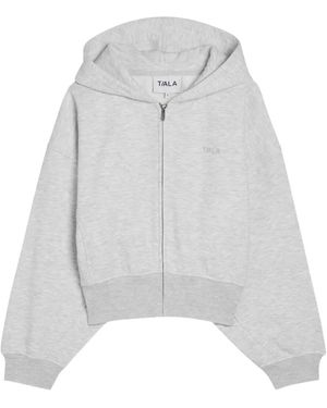 Tala Logo-Embroidered Hoodie - White