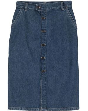 Carhartt Colby Denim Midi Shirt - Blue