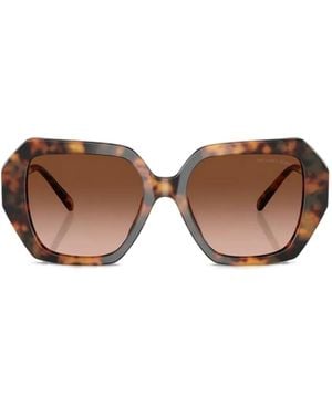 Michael Kors Occhiali Da Sole Geometrici - Marrone