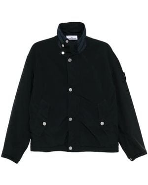 Stone Island Logo-Patch Jacket - Black