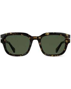 Lacoste Lunettes De Soleil Rectangulaires À Effet Écailles De Tortue - Green