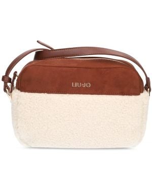 Liu Jo Sac À Bandoulière À Plaque Logo - Brown
