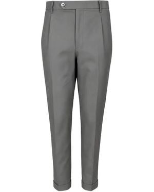 GTA Pleated Turn-Up Trousers - Grey