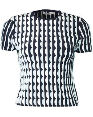Jonathan Simkhai Kendra Patterned T-Shirt - Black