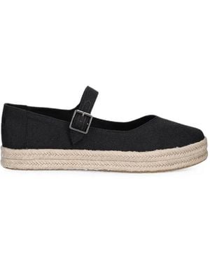 TOMS Carolina Buckled Platform Espadrilles - White