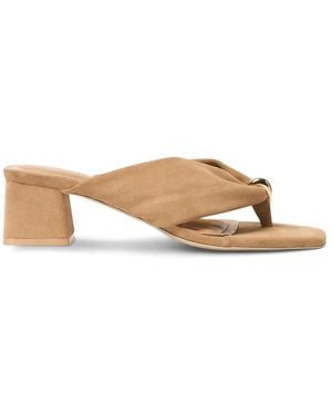 Jonathan Simkhai Stella Ring-Detail Suede Sandals - Natural