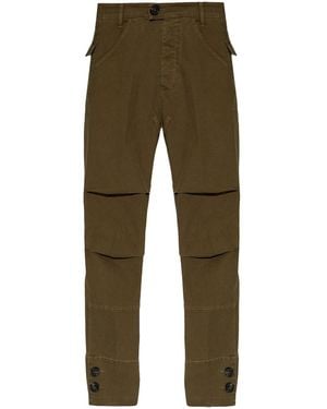 DSquared² Folded-Panel Trousers - Green