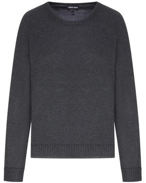 Giorgio Armani Fine-Knit Cashmere Sweater - Blue