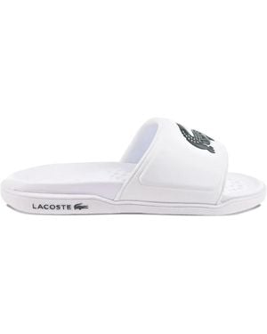 Lacoste Croco Dualiste Slides - White
