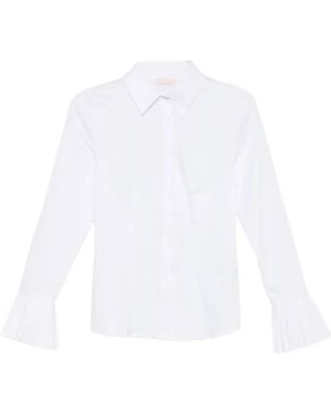 Liu Jo Pleated-Cuff Shirt - White