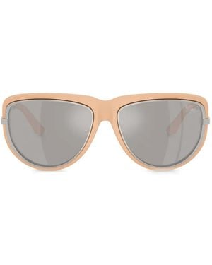 Burberry Geometric-Frame Sunglasses - Gray