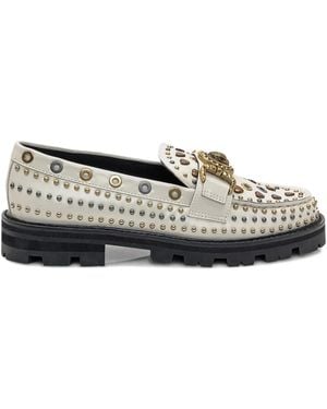 Kurt Geiger Mocassins Mansion À Détails De Clous - Gris