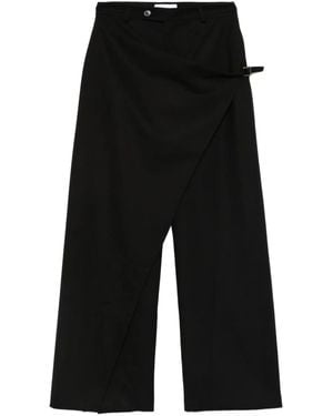 THE NINA STUDIO Wrap-Effect Pants - Black