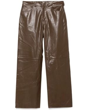 Entire studios Leather Pants - Brown