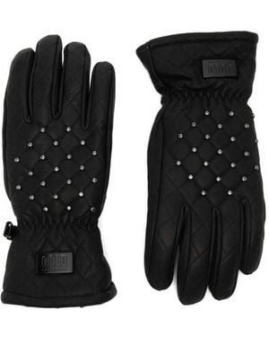 Goldbergh Quilted Embellished Gloves - Black