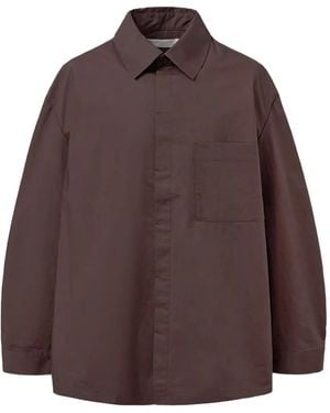 Amomento Camicia Oversize Con Taschino - Marrone