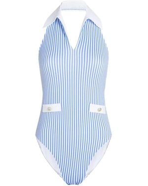 KARL LAGERFELD Hotel Karl Cheeky Swimsuit - Blue