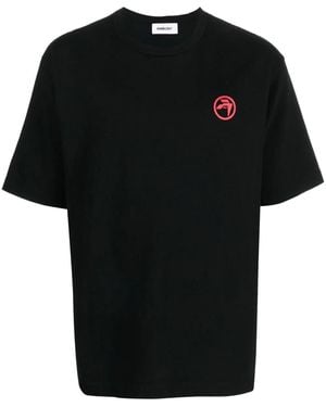Ambush Records-Print Cotton T-Shirt - Black