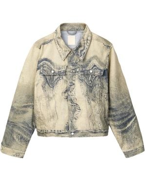 CAMPERLAB Sand Blasted-Effect Denim Jacket - White