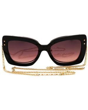 Missoni Cat-Eye Clip-On Sunglasses - Brown