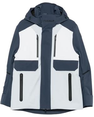 Fusalp John Colour-Block Hooded Ski Jacket - Blue