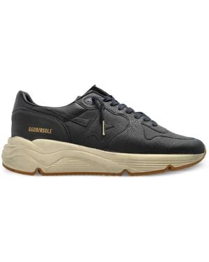 Golden Goose Running Sole Leather Trainers - Black