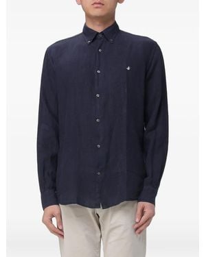 Brooksfield Camicia Con Ricamo - Blu