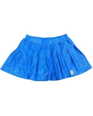 Chrome Hearts Floral-Motif Mini Skirt - Blue