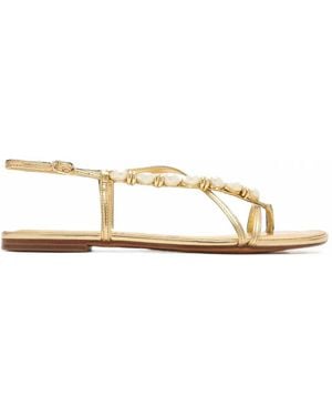 Sam Edelman Calla 2 Faux-Pearl-Embellished Sandals - Bianco