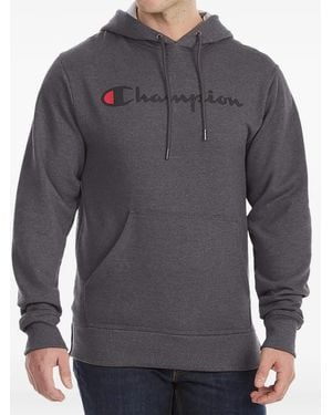 Champion Logo-Detail Hoodie - Blue