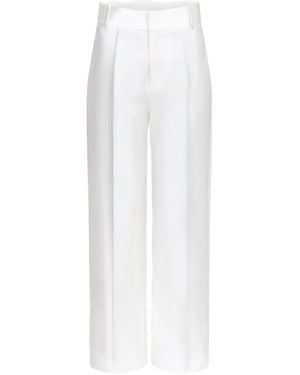 D'Estree Yoshitomo Pleated Trousers - White