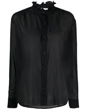 Isabel Marant Gamble Organic Cotton Shirt - Black