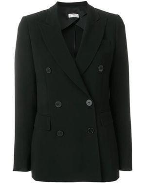 Alberto Biani Double Breasted Blazer - Black