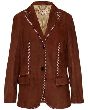 Marni Leather Jacket - Brown