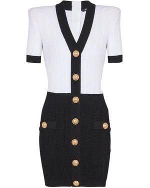 Balmain Knitted Dresses - Black