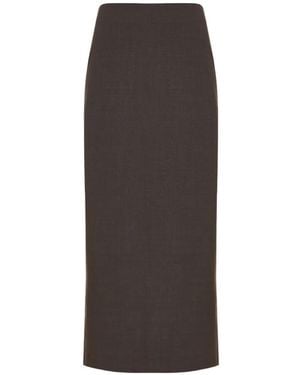 Loulou de Saison Samos Maxi Skirt - Brown
