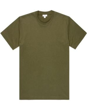 Sunspel Camiseta Con Cuello Redondo - Verde