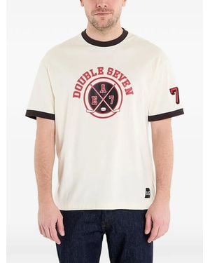 EA7 Graphic-Print T-Shirt - Natural