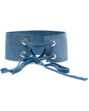 Manokhi Collier Ras-Du-Cou À Effet Jean - Blue