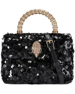 Kurt Geiger Mini Kensington Sequinned Tote Bag - Black