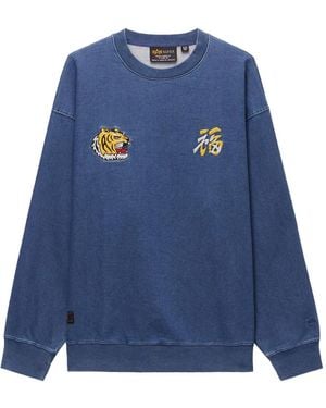 Alpha Industries タイガー スウェットシャツ - ブルー