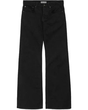Balenciaga Relaxed-Fit Wide-Leg Jeans - Black